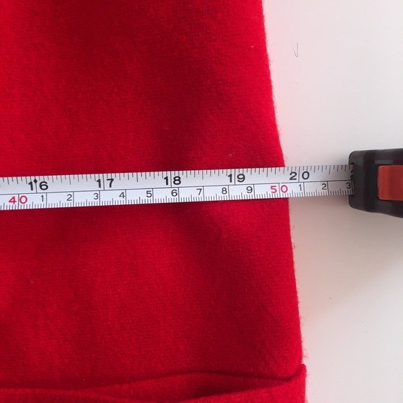 VTG 80's -90's Oversized 100% Wool Red Blazer - Picture 12 of 16